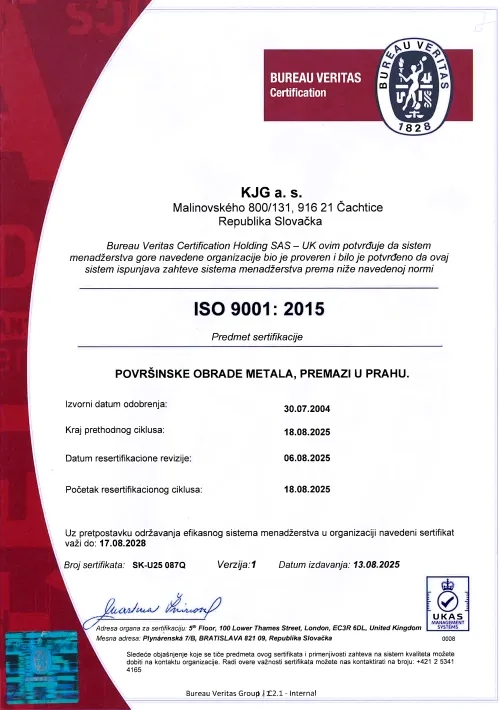 ISO sertifikat lakirnice