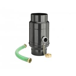 Zadržač vode sa crevom  - Aluminijum – Natur  - Pocink obojeni – Intenzivno crna  -  Slika 1