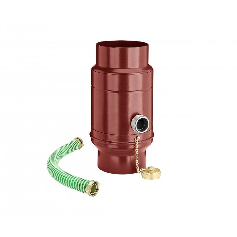 Zadržač vode sa crevom  - Aluminijum obojeni  - Vinsko crvena  -  Slika