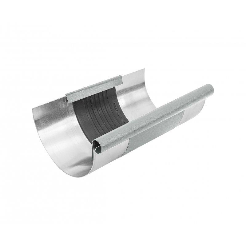 Dilatacija poluokruglog oluka  - Aluminijum obojeni
W.15  - Cink siva W.15  -  Slika