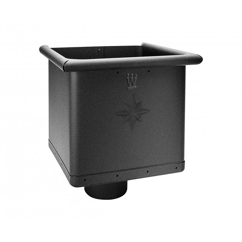 Sabirni kotlič kubni  - Aluminijum obojeni
W.15  - Intenzivno crna W.15  -  Slika