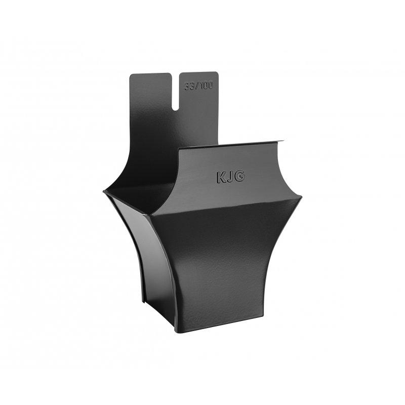 Kotlić četvrtast  - Pocink obojeni  - Intenzivno crna  -  Slika