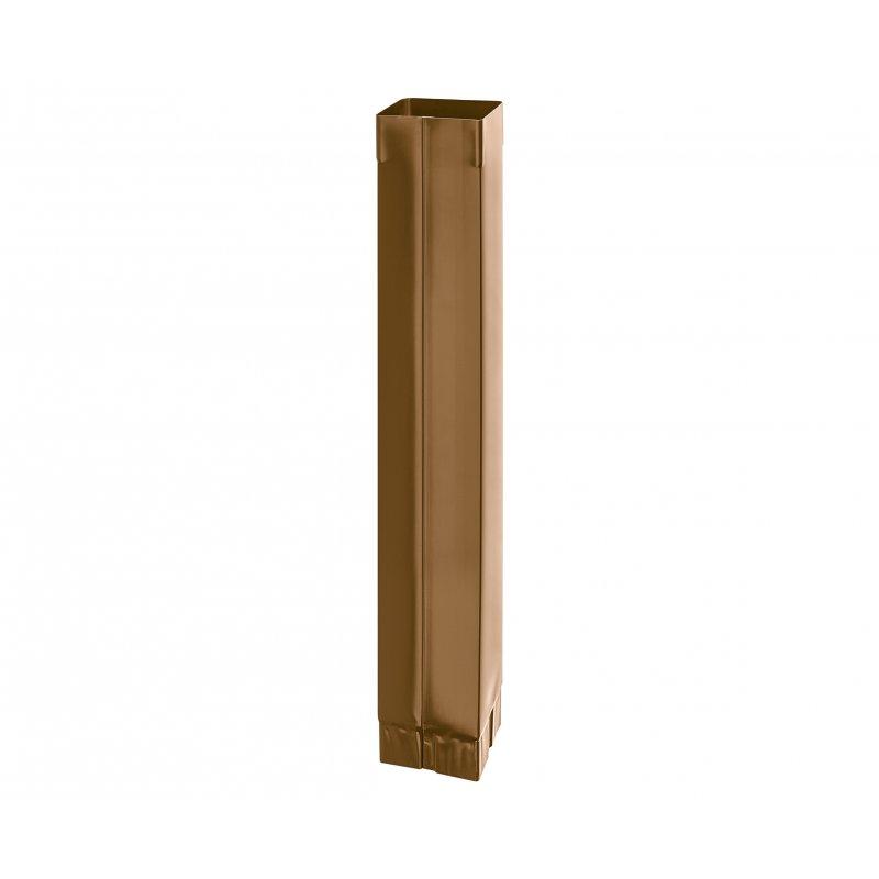 Oluk vertikalni četvrtasti  [s=0,55]  - Pocink obojeni  - Metalik bakarna  -  Slika