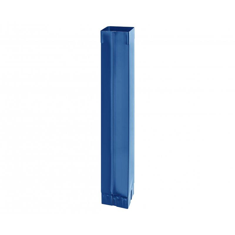 Oluk vertikalni četvrtasti  [s=0,55]  - Pocink obojeni  - Tamno plava  -  Slika