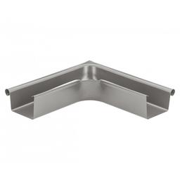 Krivina spoljašnja četvrtasta  - Aluminijum obojeni  - Tamno silver  -  Slika 1