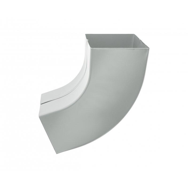 Koleno četvrtasto 72°  - Aluminijum obojeni  - Cink siva  -  Slika