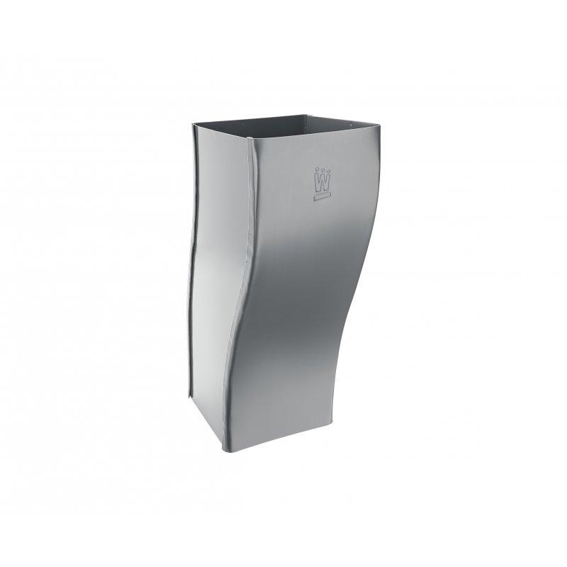 Koleno odskočno četvrtasto  - Aluminijum obojeni  - Svetlo siva  -  Slika