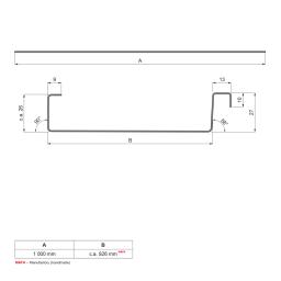 Lim FALZ – 1 000 kg  - Aluminijum obojeni W.15 STUCCO / Aluminijum obojeni STUCCO  - Antracit W.15 STUCCO / Antracit STUCCO  -  Slika 2