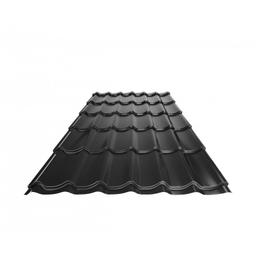 Krovni pokrivač UNI 1  - Pocink obojeni  - Intenzivno crna  -  Slika 1