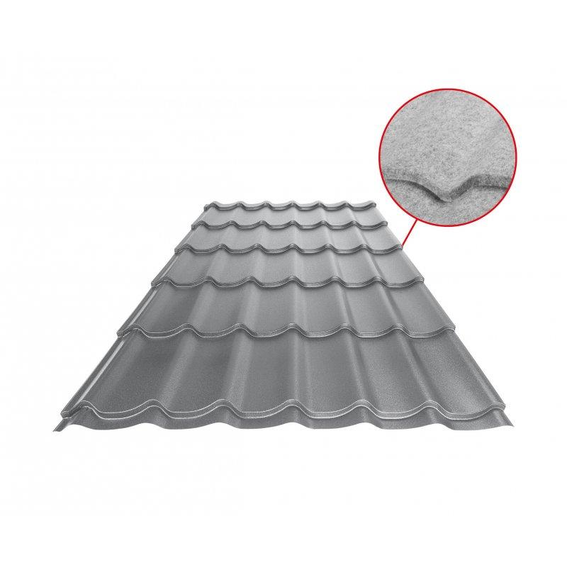 Krovni pokrivač UNI 1 SQ (sound – aqua)  - Pocink obojeni
MATT  - Prašinasto siva MATT  -  Slika