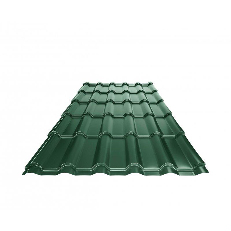 Krovni pokrivač UNI 2  - Pocink obojeni  - Mahovinasto zelena  -  Slika