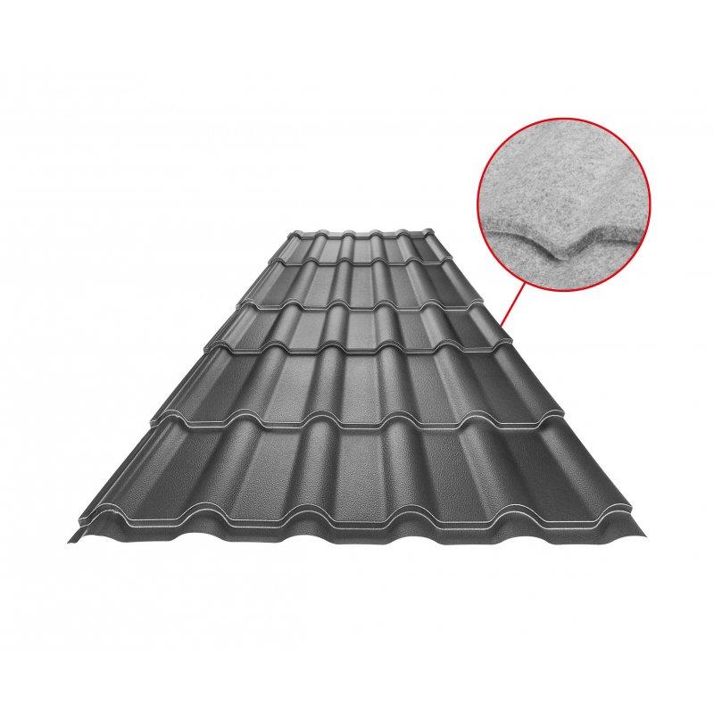 Krovni pokrivač UNI 2 SQ (sound – aqua)  - Pocink obojeni
MATT STUCCO  - Antracit MATT STUCCO  -  Slika