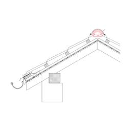 Prednji završetak slemena  - Pocink obojeni
MATT  - Intenzivno crna MATT  -  Slika 2