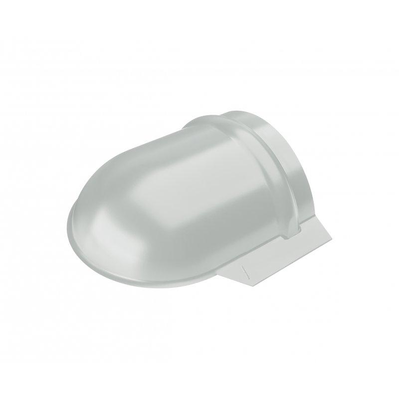 Okrugli završetak slemena  - Pocink obojeni  - Svetlo siva  -  Slika