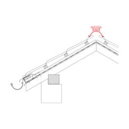 Slemenjak za ventilaciju  - Pocink obojeni  - Tamno silver  -  Slika 2