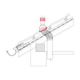 Dimnjačka kapa UNI 1 Ø 150 mm  - PVC  - Antracit  -  Slika 2