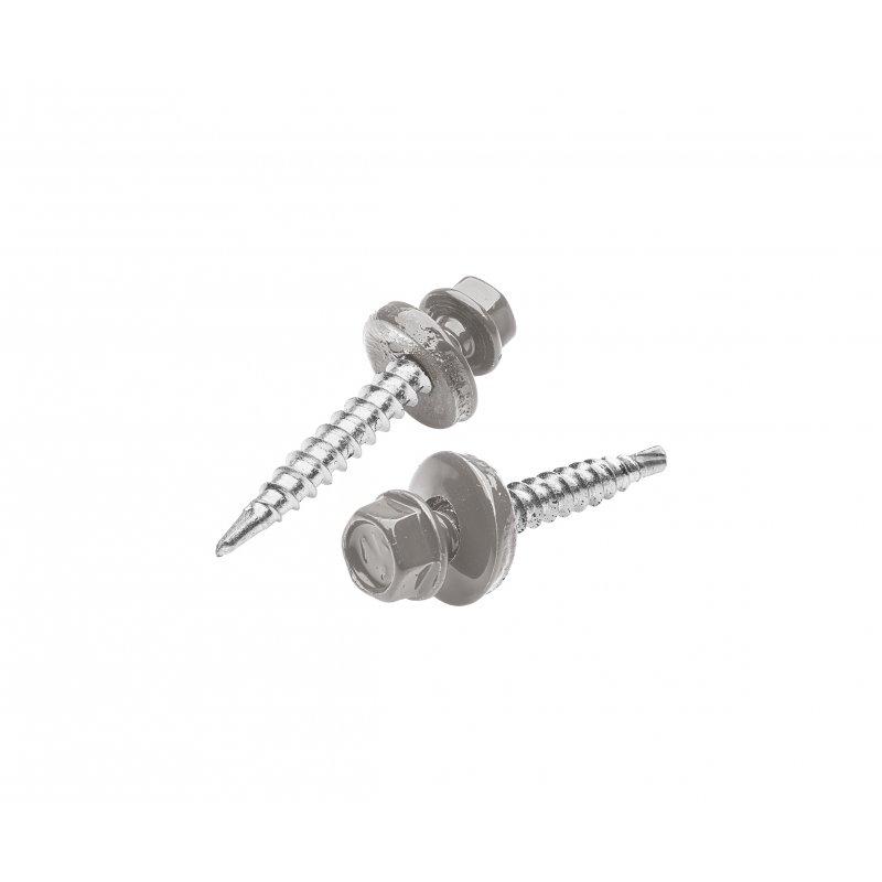 Pocinkovani vijak farmer  - Pocink obojeni  - Tamno silver  -  Slika