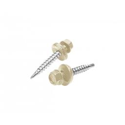 Pocinkovani vijak farmer  - Pocink obojeni  - Slonova kost  -  Slika 1