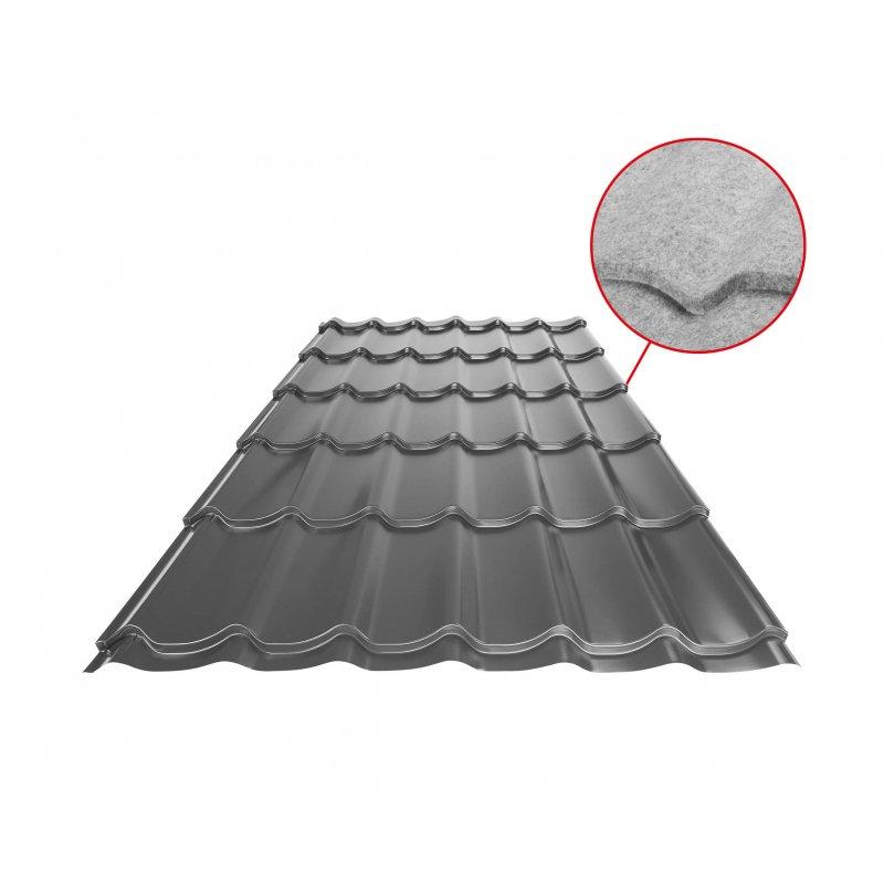 Krovni pokrivač UNI 1 SQ (sound – aqua)  - Aluminijum obojeni  - Antracit  -  Slika