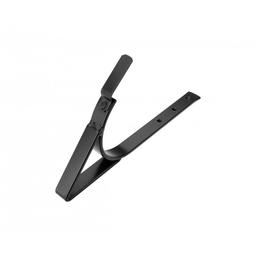 Kuka za ležeći oluk ojačana  - Pocink obojeni  - Intenzivno crna  -  Slika 1