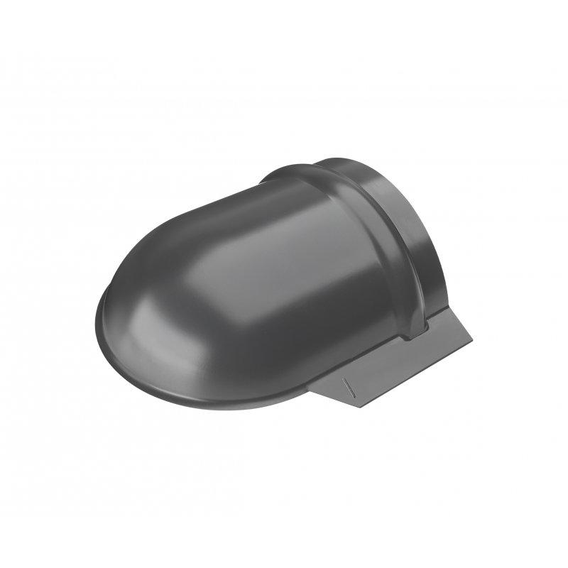 Okrugli završetak slemena  - Aluminijum obojeni  - Antracit  -  Slika