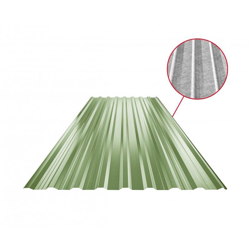 Krovni trapez sa prepustom TR 18A+ SQ (sound – aqua)  - Pocink obojeni  - Trava zelena  -  Slika