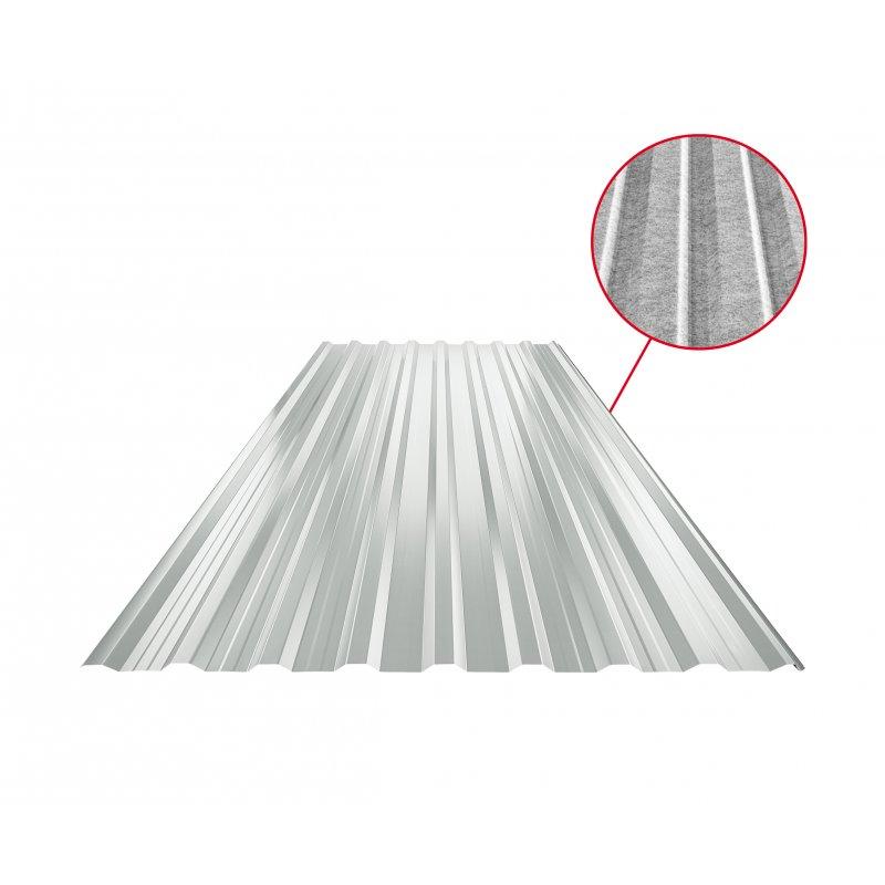 Krovni trapez sa prepustom TR 18A+ SQ (sound – aqua)  - Pocink obojeni  - Svetlo siva  -  Slika