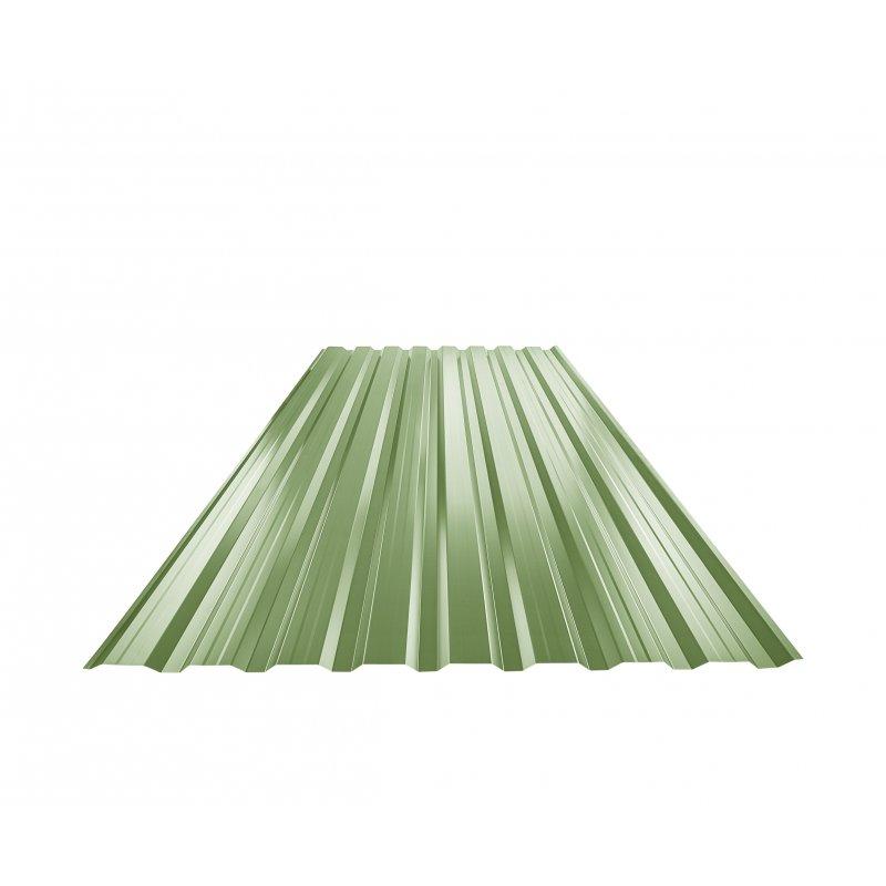 Fasadni trapez sa prepustom TR 18B+  - Pocink obojeni  - Trava zelena  -  Slika