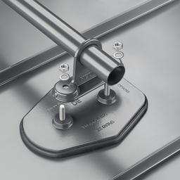 Držač cevi sa jednim rupom na montažnoj ploči  - Aluminijum obojeni
W.15  - Antracit W.15  -  Slika 2