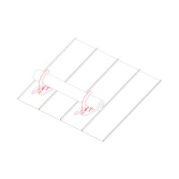 Držač prečke na montažnoj ploči sa osiguračem  - Aluminijum obojeni
W.15  - Antracit W.15  -  Slika 2