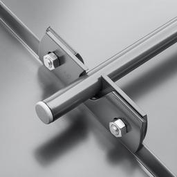 Nosač cevi snegobrana za falcovani krov  - Aluminijum obojeni  - Antracit  -  Slika 4