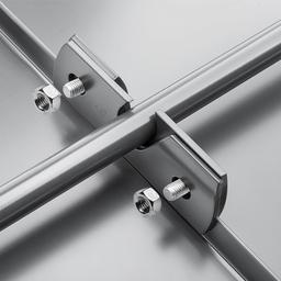 Nosač cevi snegobrana za falcovani krov  - Aluminijum obojeni  - Tamno silver  -  Slika 3