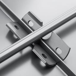 Nosač cevi snegobrana za falcovani krov  - Aluminijum obojeni  - Tamno silver  -  Slika 2