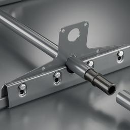 PVC spojnica cevi snegobrana  - PVC  - Intenzivno crna  -  Slika 2