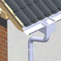 Sabirni kotlič kubni  - Pocink obojeni  - Prijavo bela  -  Slika 2