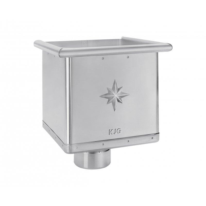 Sabirni kotlič kubni  - Pocink obojeni  - Silver  -  Slika