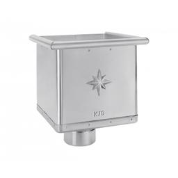 Sabirni kotlič kubni  - Pocink obojeni  - Silver  -  Slika 1