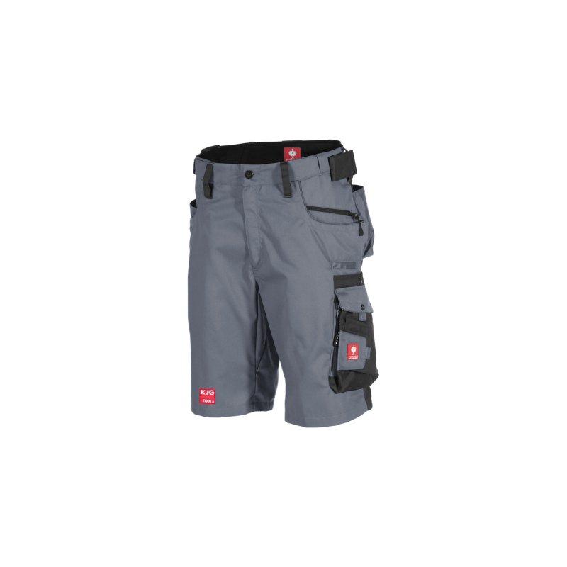 Radne pantalone kratke sivo-crne  - 65 % poliester/35 % pamuk (cca. 245 g/m²)  - Siva/Crna  -  Slika