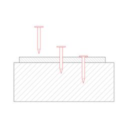 Ekser za tegolu sa glavom od 8 mm  - Pocink  - Natur  -  Slika 3