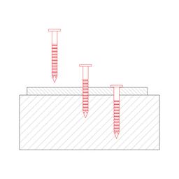 Konveksni ekser za tegolu  - Pocink  - Natur  -  Slika 3