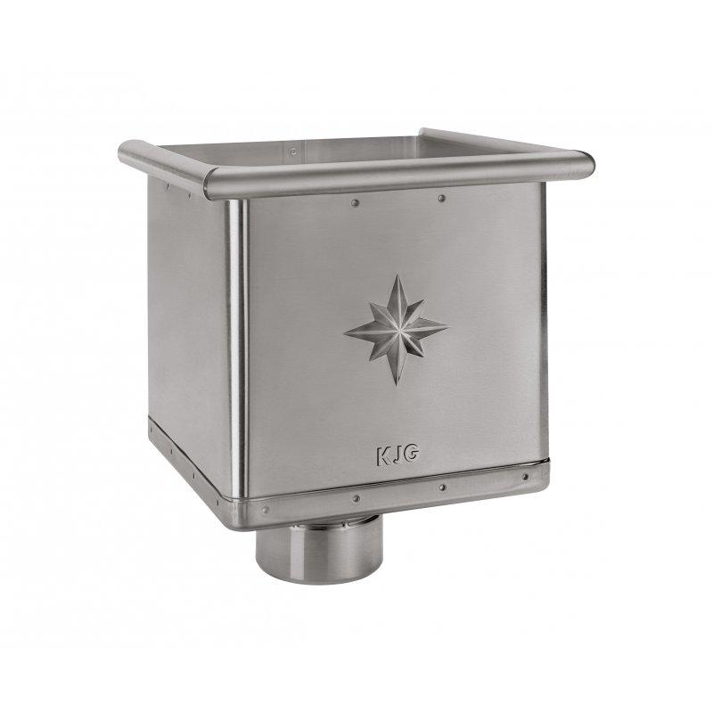 Sabirni kotlič kubni  - Pocink obojeni  - Tamno silver – P.20  -  Slika