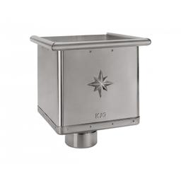 Sabirni kotlič kubni  - Pocink obojeni  - Tamno silver – P.20  -  Slika 1