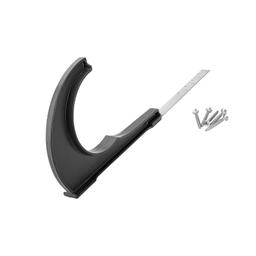 Držač prečke ravan - Aluminijum – Natur - Pocink obojeni – Intenzivno crna - Slika 1