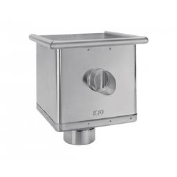 Sabirni kotlič kubni ekscentričan sa odvodom  - Pocink obojeni  - Silver  -  Slika 1