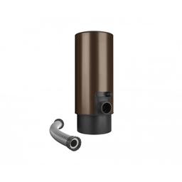 Zadrživač vode sa crevom i dugmetom  - Aluminijum – Natur  - Pocink obojeni – Testa di Moro  -  Slika 1