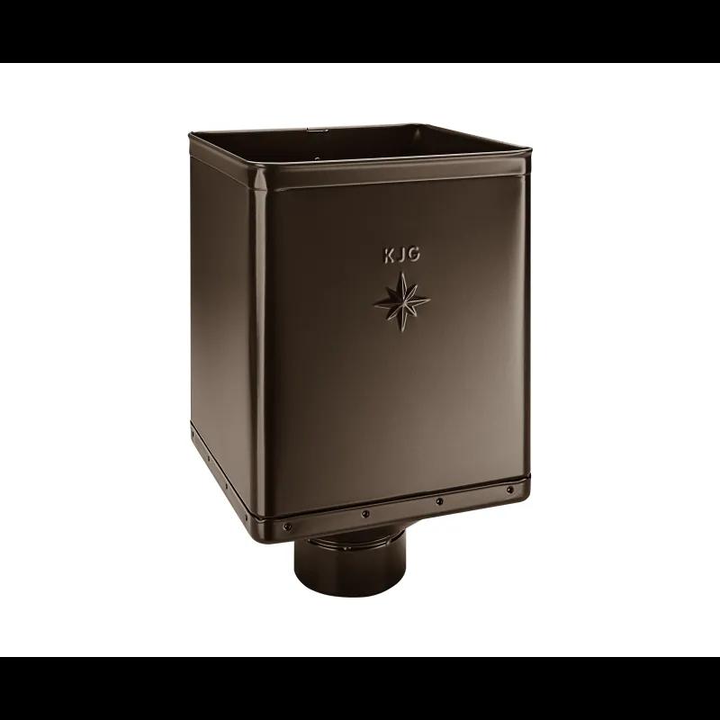 Sabirni kotlič DESIGN ekscentričan  - Pocink obojeni  - Tamno braon ČOKO  -  Slika