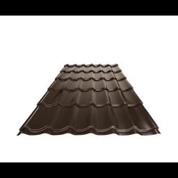 Krovni pokrivač UNI 1  - Pocink obojeni  - Tamno braon ČOKO  -  Slika 1