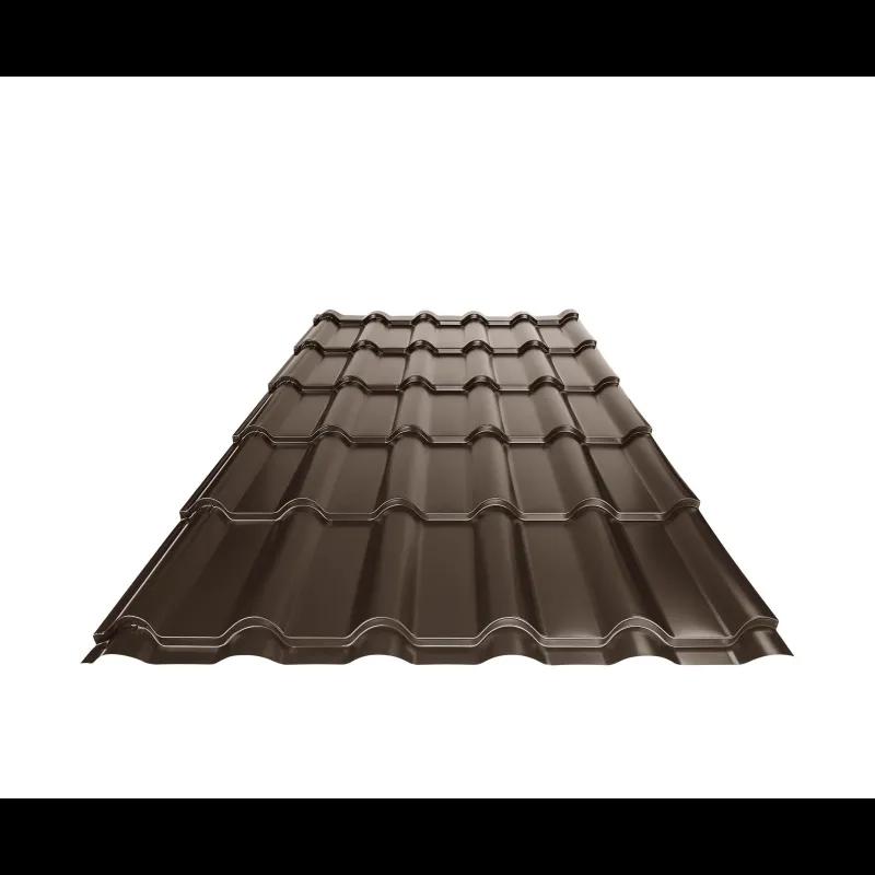 Krovni pokrivač UNI 2  - Pocink obojeni  - Tamno braon ČOKO  -  Slika