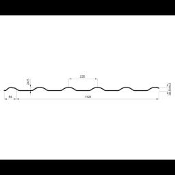 Krovni pokrivač UNI 2  - Pocink obojeni  - Tamno braon ČOKO  -  Slika 2