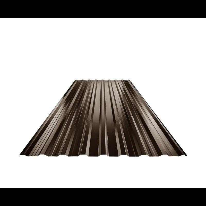 Krovni trapez sa prepustom TR 18A+  - Pocink obojeni  - Tamno braon ČOKO  -  Slika